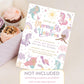 Magical unicorn mermaid party sign