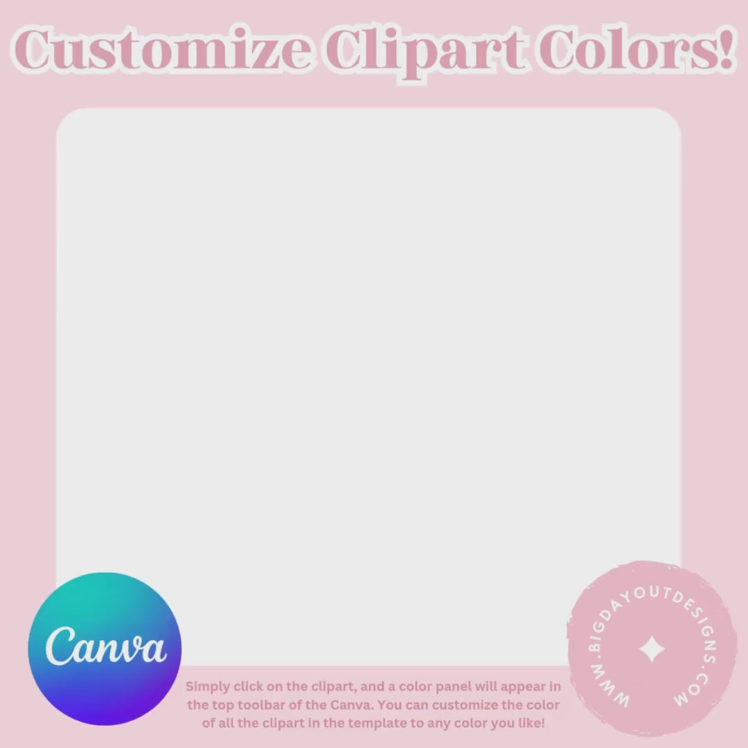 Video of editing template in canva