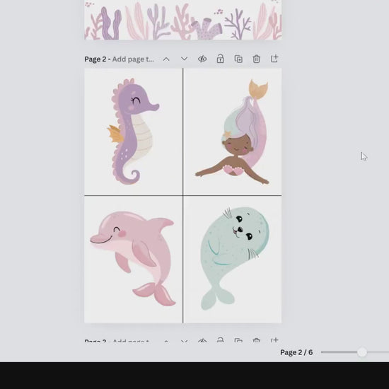 Video of editing template in canva