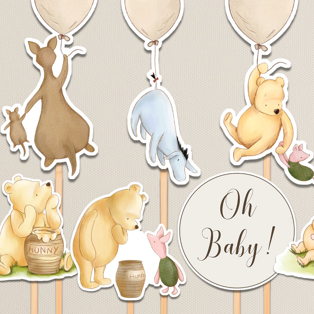 Winnie the Pooh Baby Shower Bundle - Big Day Out