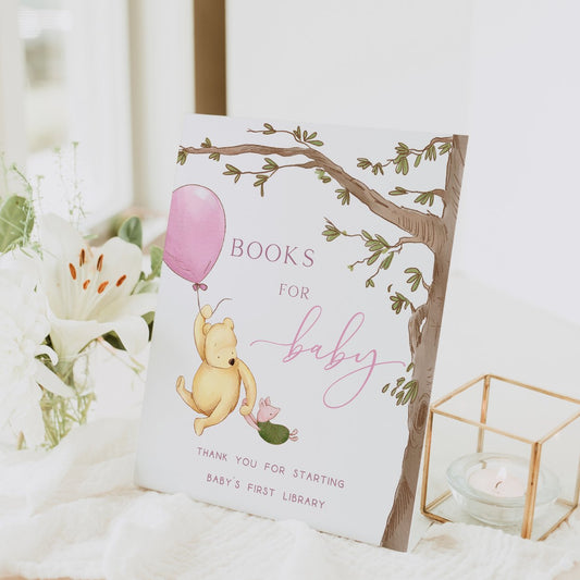 Winnie the Pooh Bear Books for Baby Sign - Big Day Out