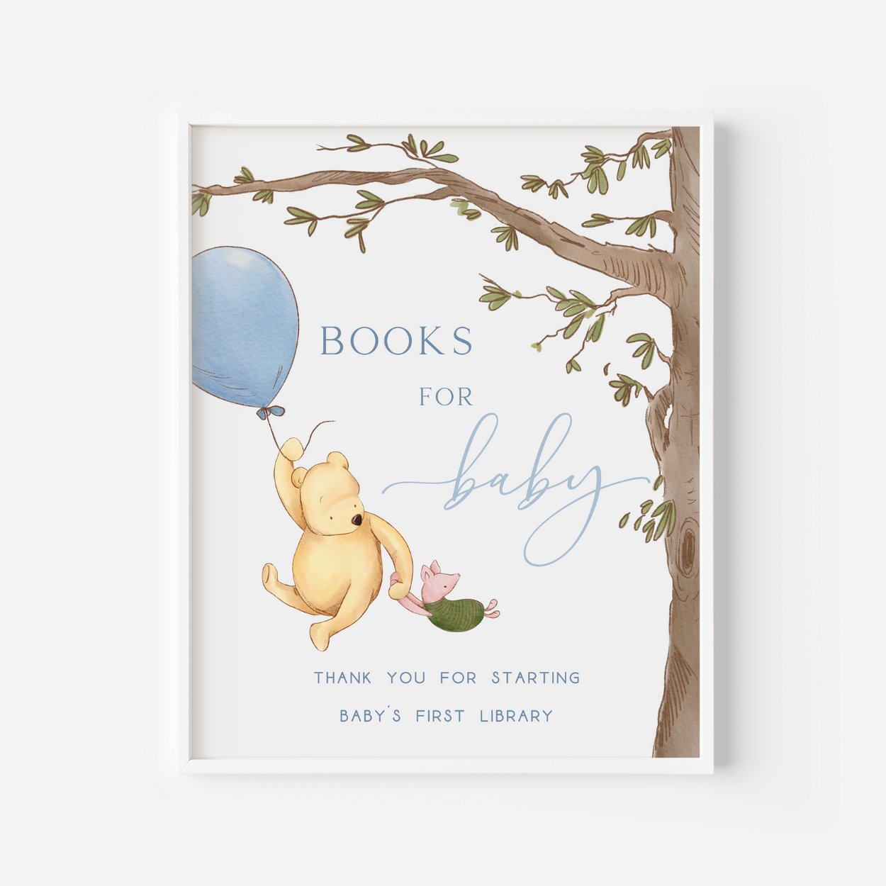 Winnie the Pooh Bear Books for Baby Sign - Big Day Out