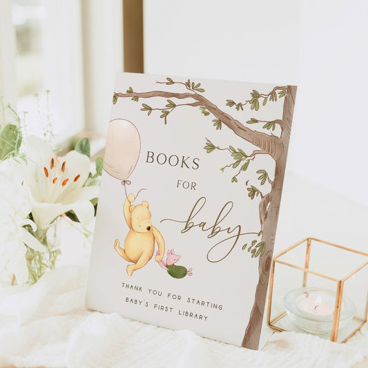 Winnie the Pooh Bear Books for Baby Sign - Big Day Out