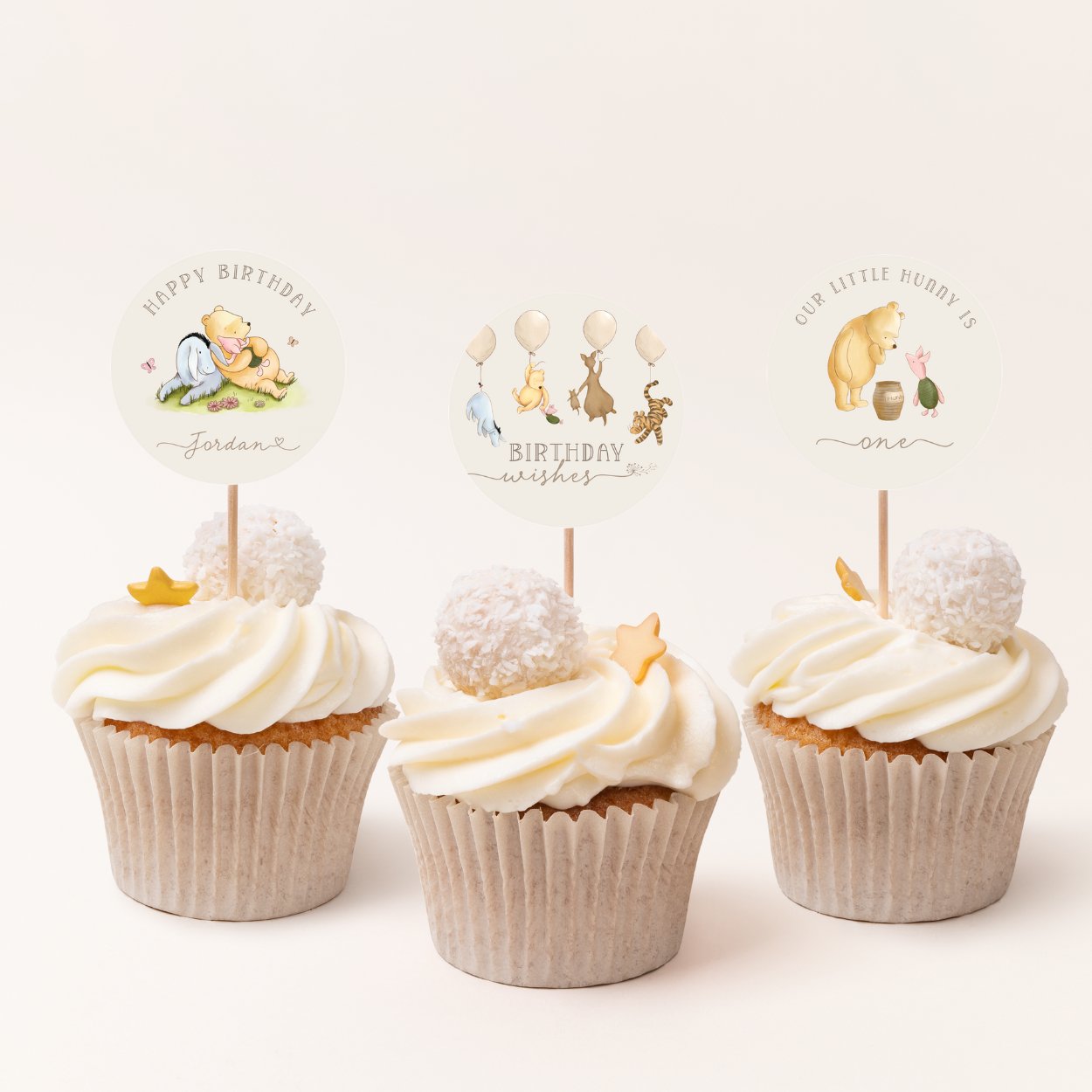 Winnie the Pooh Cupcake Toppers - Big Day Out