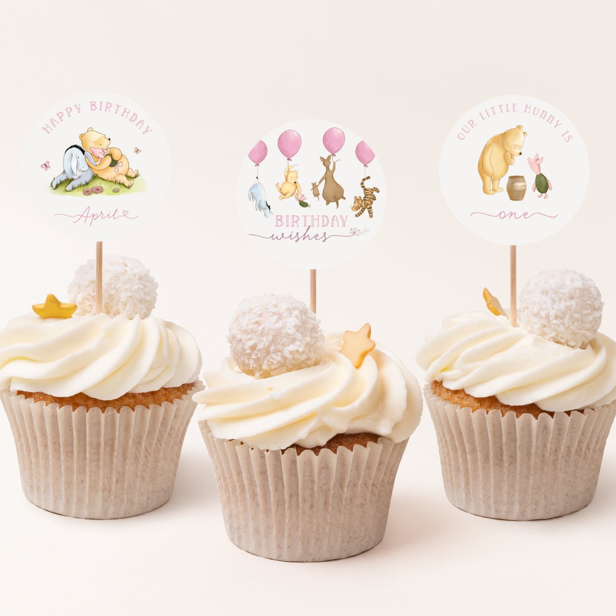 Winnie the Pooh Cupcake Toppers - Big Day Out