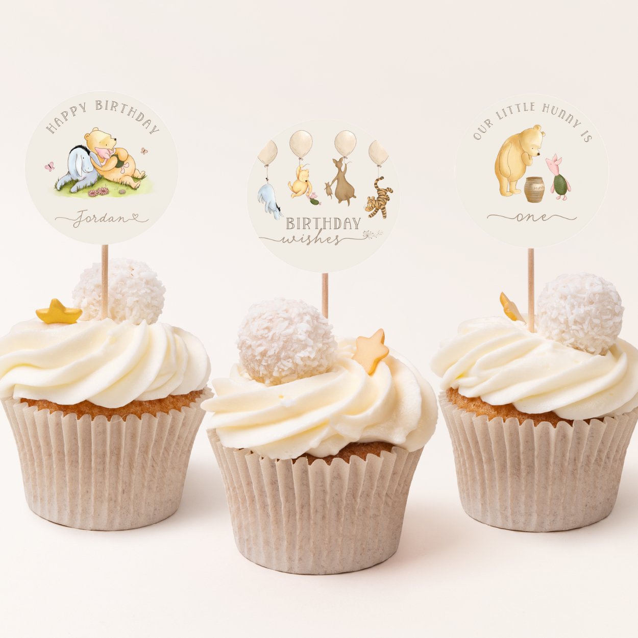 Winnie the Pooh Cupcake Toppers - Big Day Out