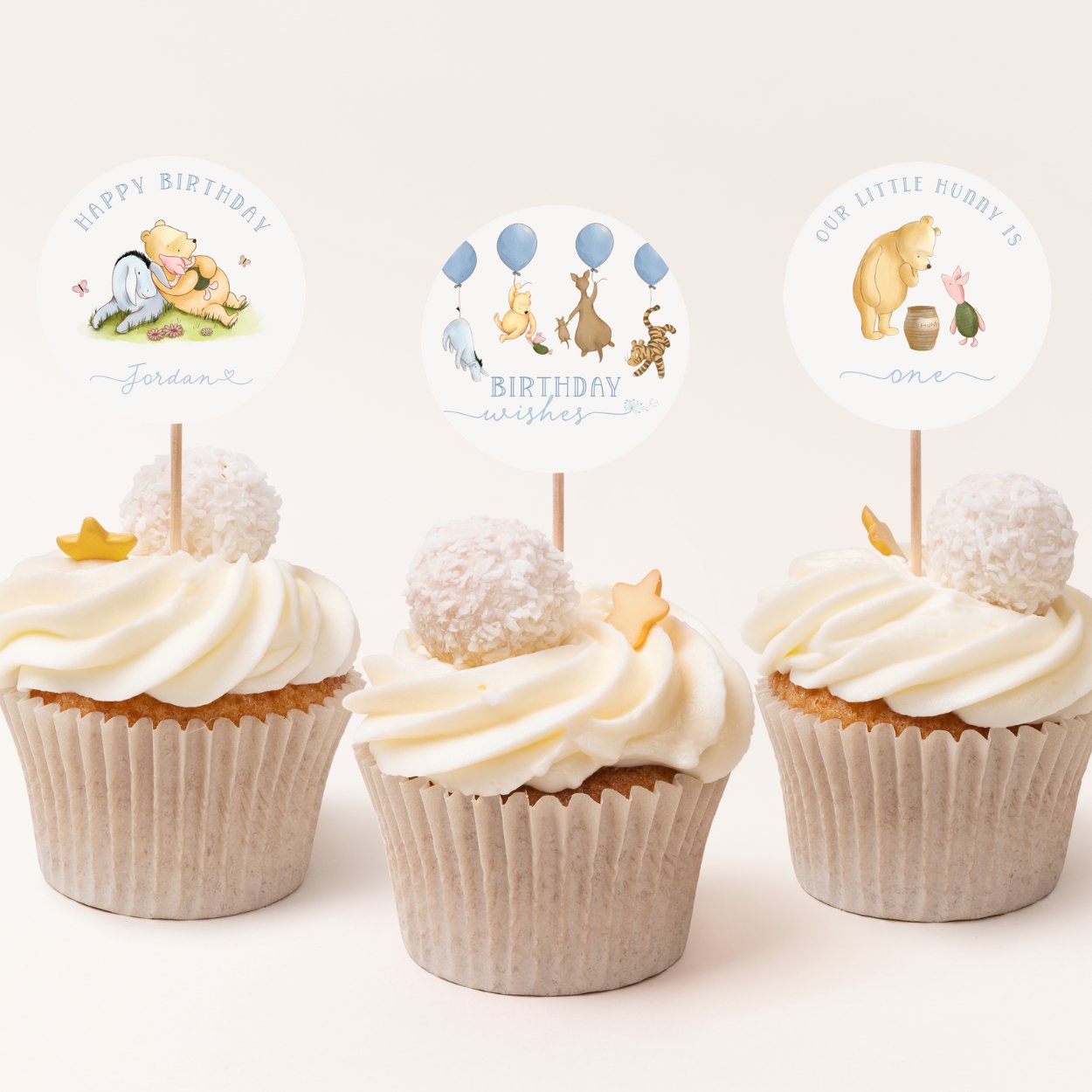 Winnie the Pooh Cupcake Toppers - Big Day Out