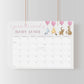 Winnie the Pooh Due Date Calendar - Big Day Out