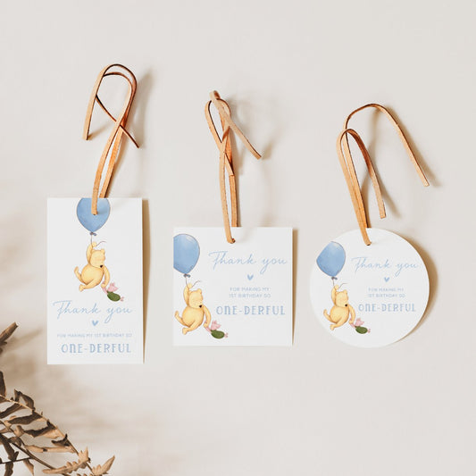 Winnie the Pooh Favor Tags Bundle - Big Day Out