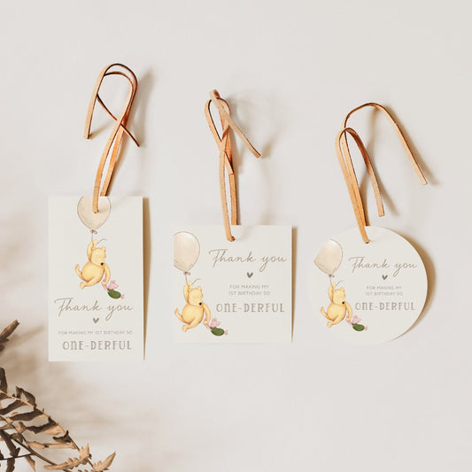 Winnie the Pooh Favor Tags Bundle - Big Day Out