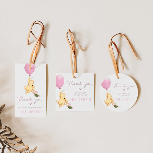 Winnie the Pooh Favor Tags Bundle - Big Day Out
