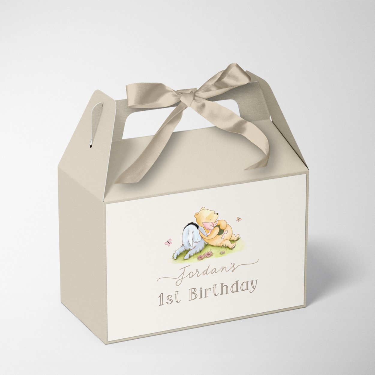 Winnie the Pooh Gable Box Label - Big Day Out