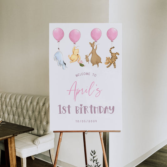 Winnie the Pooh Girl 1st Birthday Bundle - Big Day Out