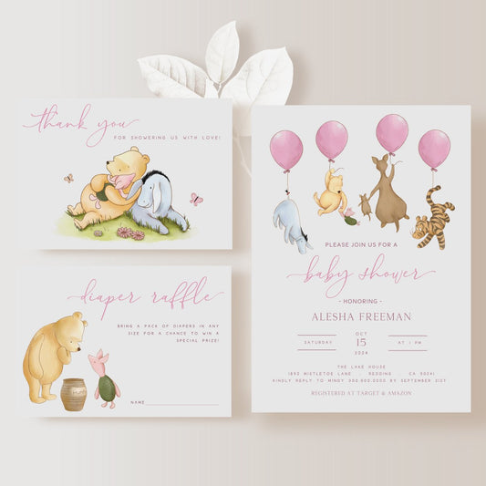 Winnie the Pooh Invitation - Big Day Out