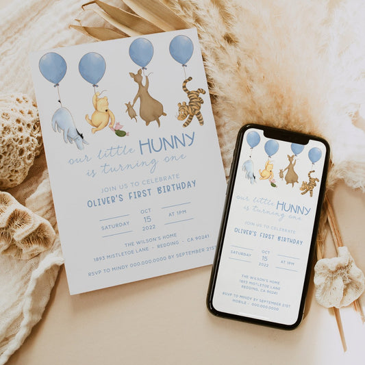 Winnie the Pooh Invitation - Big Day Out