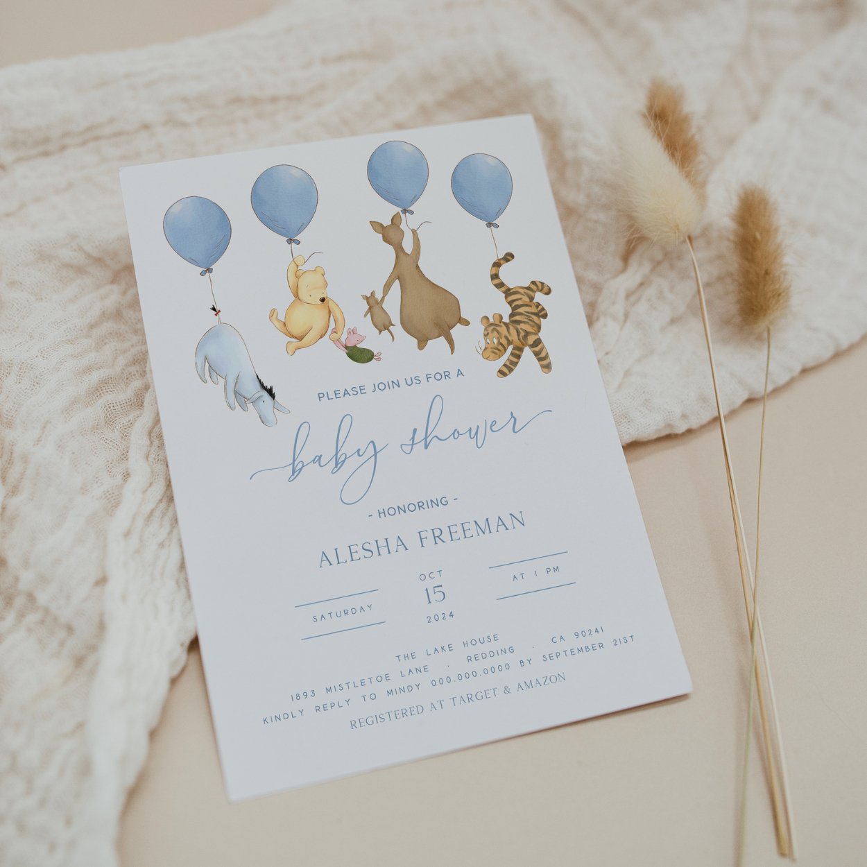 Winnie the Pooh Invitation - Big Day Out