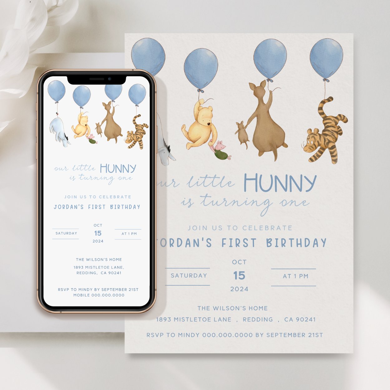 Winnie the Pooh Invitation - Big Day Out