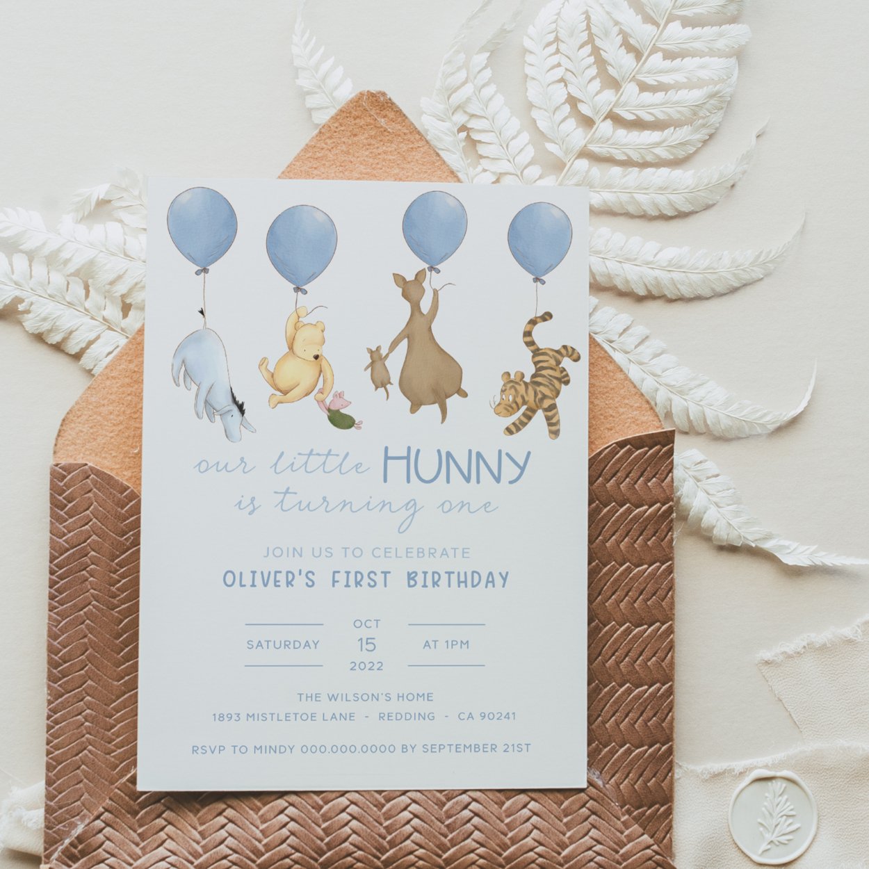 Winnie the Pooh Invitation - Big Day Out