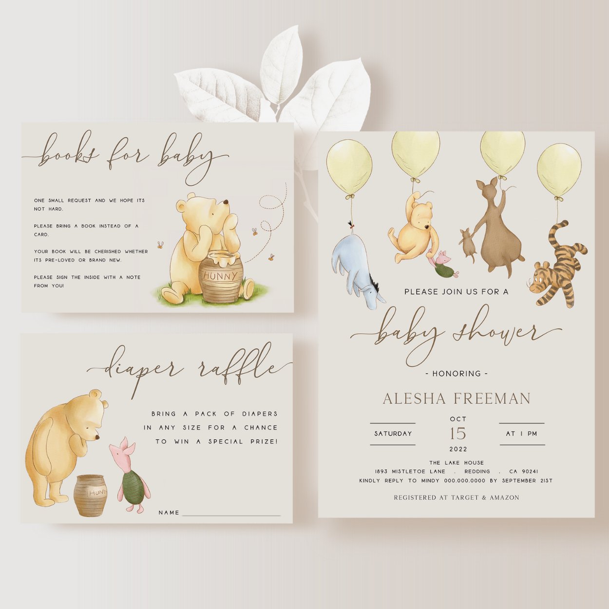 Winnie the Pooh Invitation Set - Big Day Out