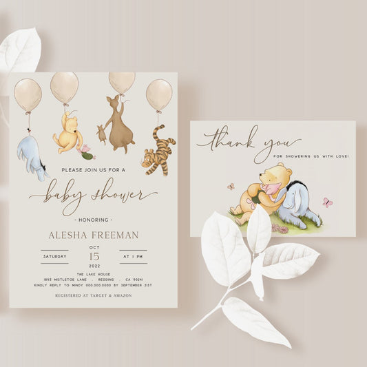 Winnie the Pooh Invitation Set - Big Day Out