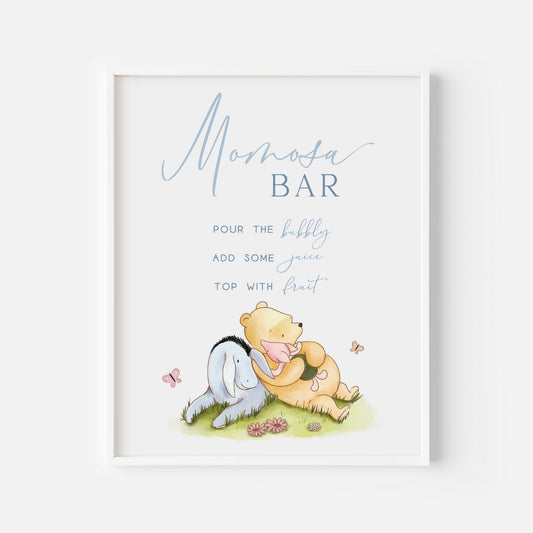 Winnie the Pooh Momosa Bar Sign - Big Day Out