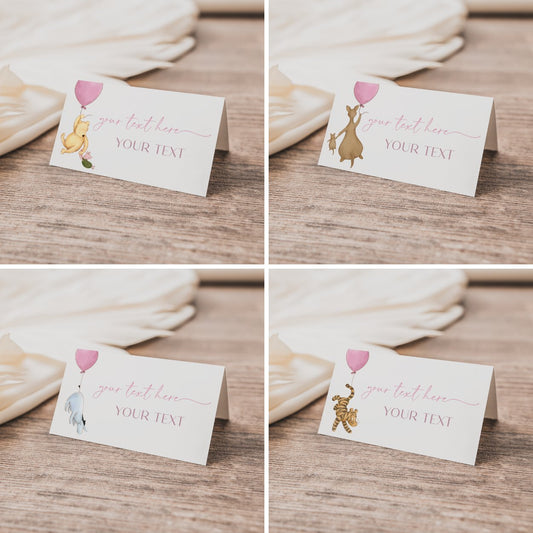 Winnie the Pooh Place Cards - Big Day Out