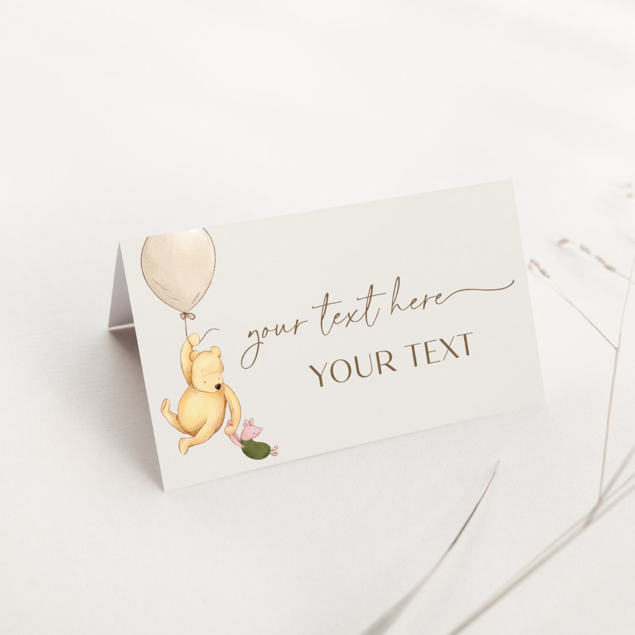 Winnie the Pooh Place Cards - Big Day Out