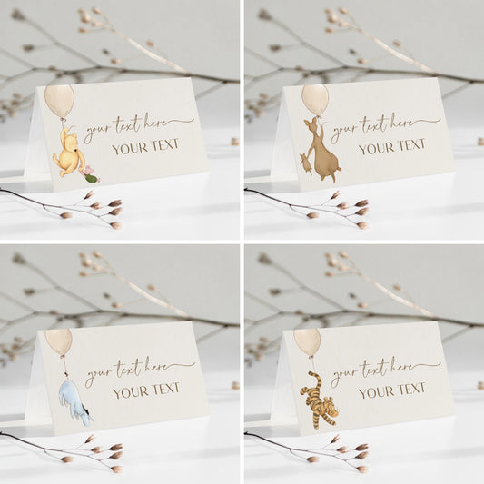 Winnie the Pooh Place Cards - Big Day Out