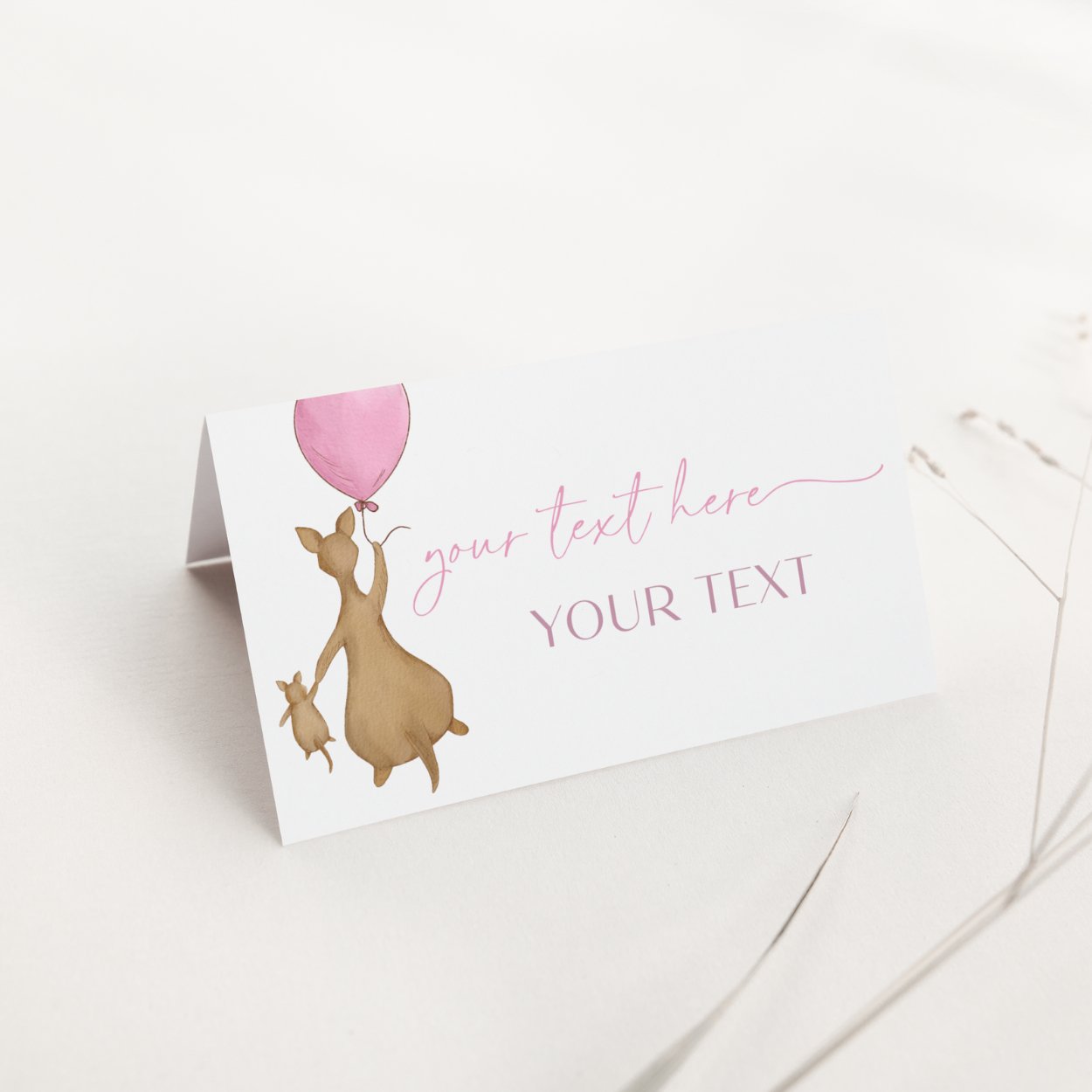 Winnie the Pooh Place Cards - Big Day Out