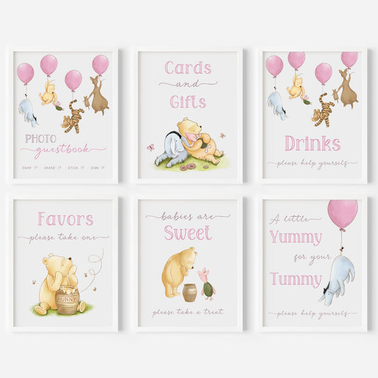 Winnie the Pooh Table Sign Bundle - Big Day Out