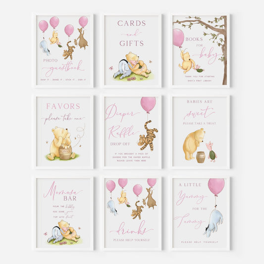 Winnie the Pooh Table Sign Bundle - Big Day Out