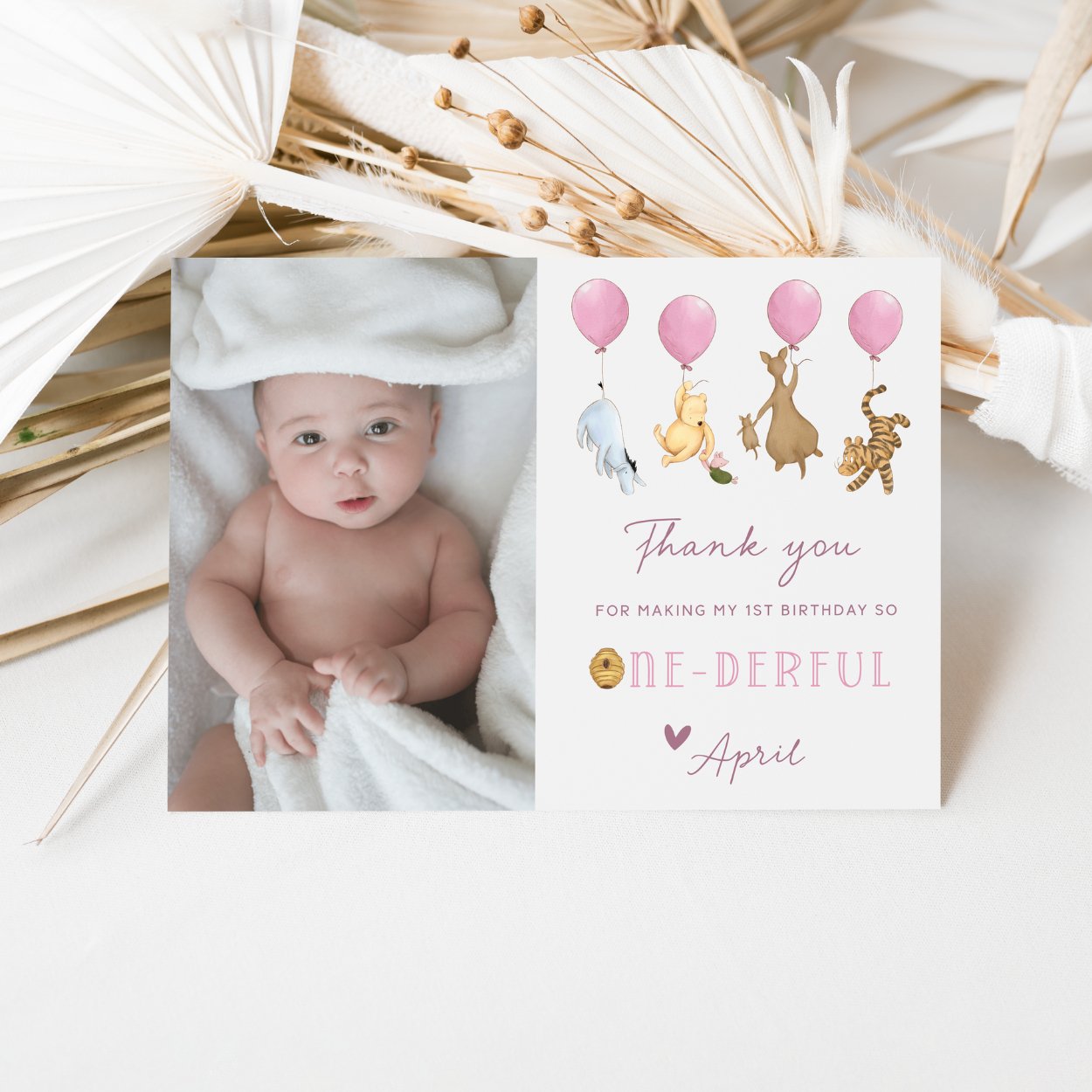 Winnie the Pooh Thank You Card - Big Day Out