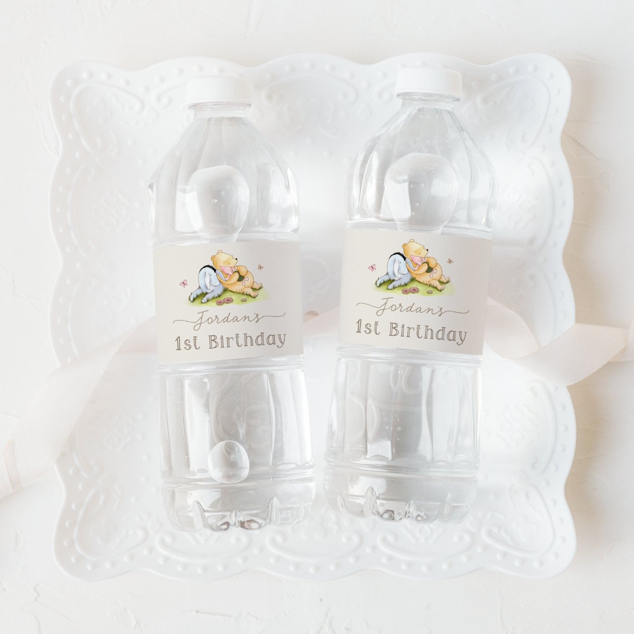 Winnie the Pooh Water Bottle Label - Big Day Out